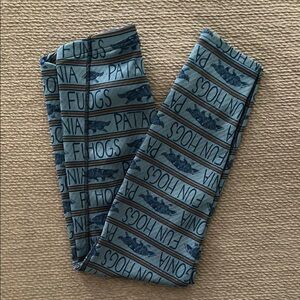 Patagonia Blue Patterned Leggings